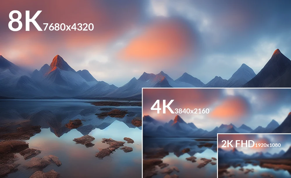 رزولوشن 4K و 8K