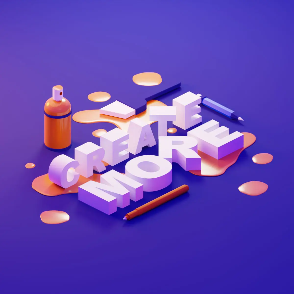 طراحی متن سه بعدی در بلندر